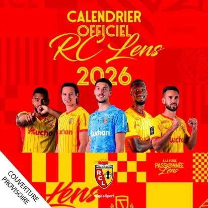 Calendrier mural RC Lens 2027