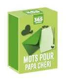 Mon calendrier - Mots pour papa chéri