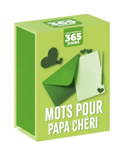 Mon calendrier – Mots pour papa chéri