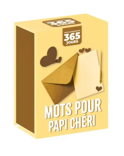 Mon calendrier – Mots pour papi chéri