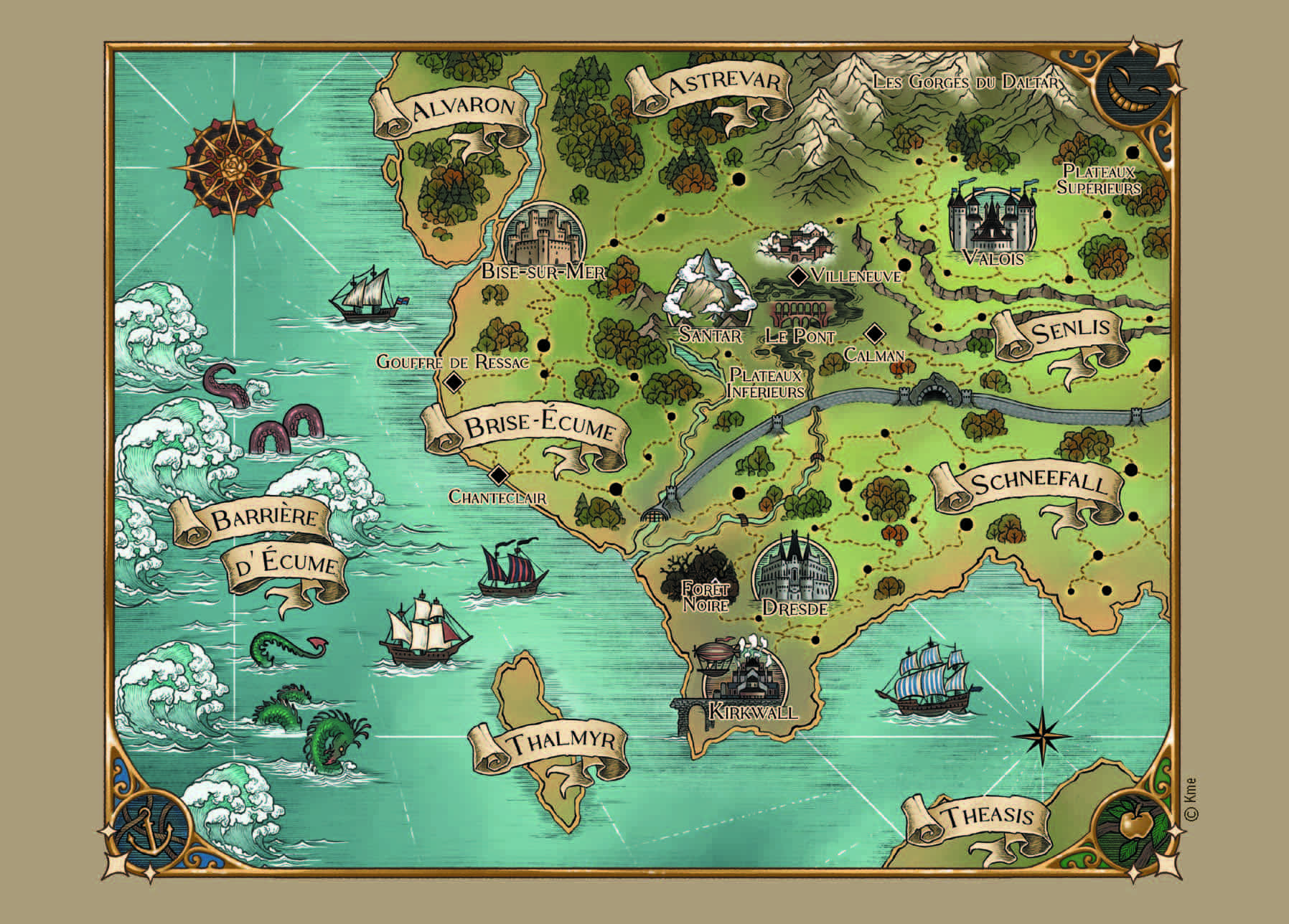 Le continent d'Alberis du Dernier Conte