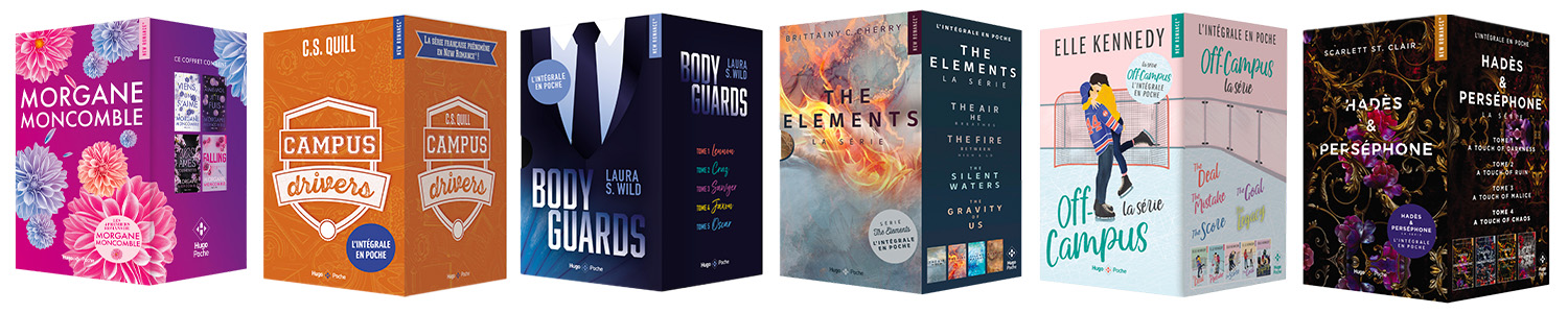 Idées cadeaux : coffrets New Romance et Romantasy Hugo Roman