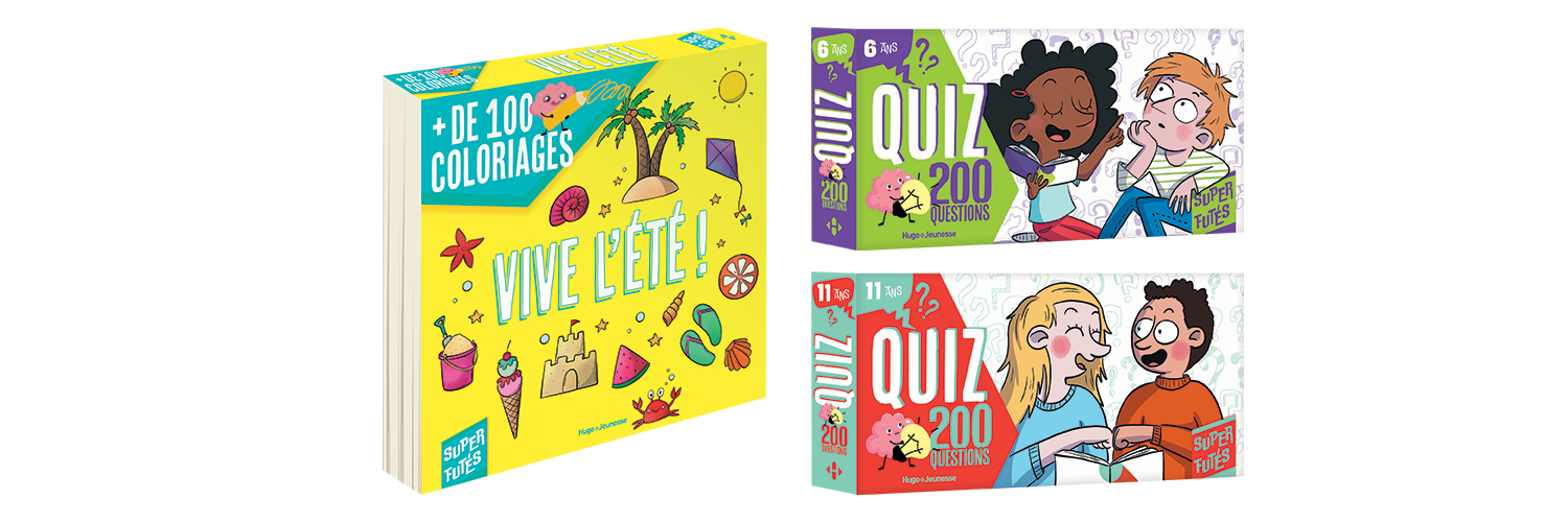 Sélection d'activités pour occuper les enfants, quiz et coloriages Super Futés 