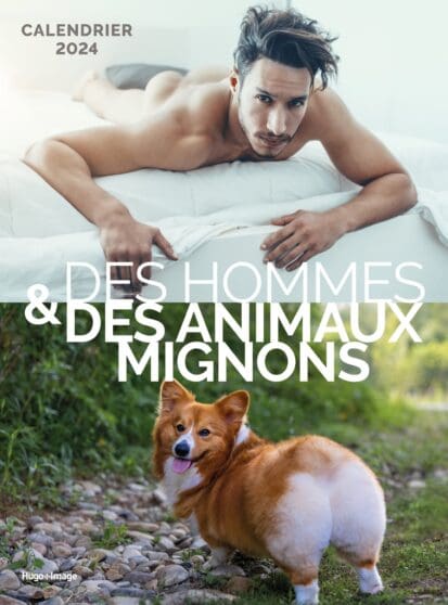 Calendrier mural Hommes et Animaux trop mignons 2024