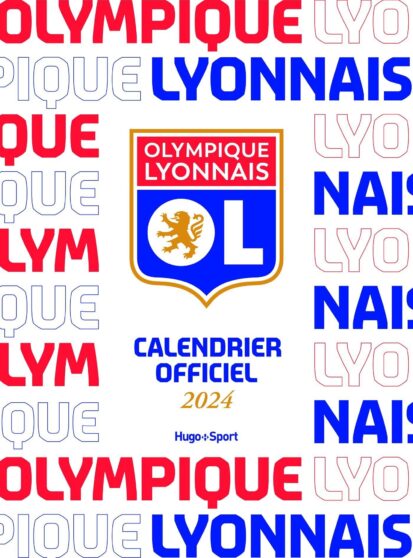 Calendrier mural Olympique Lyonnais 2024