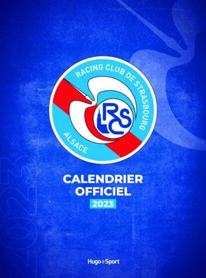 Calendrier mural RC Strasbourg 2024