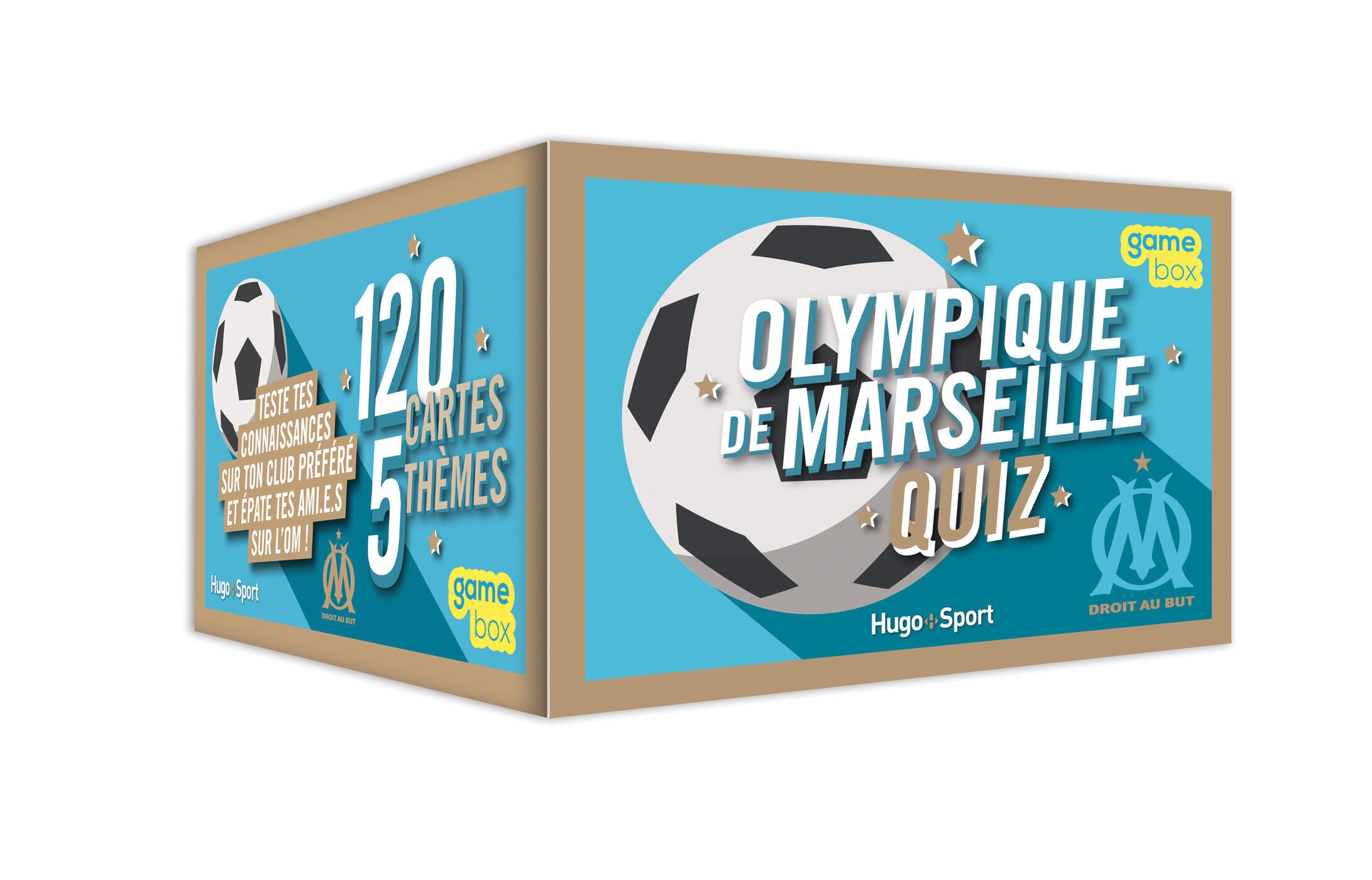 Boîte Lumineuse Olympique De Marseille 20x20x4cm - Décoration LED Multicolore
